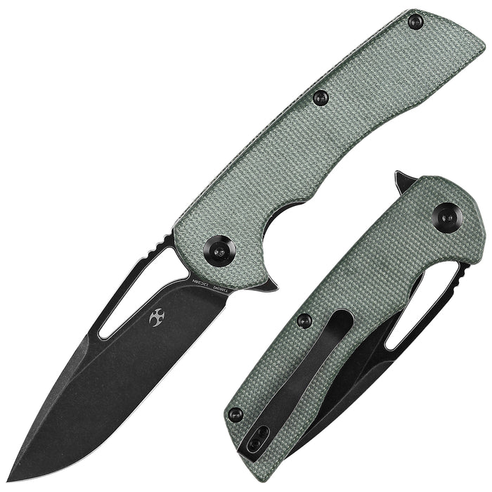 kansept Kryo 12C28N钢 米卡塔柄 T1001M2 绿色 418