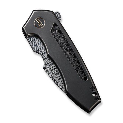 WEKNIFE Harpen 大马士革钢 钛合金柄 WE23019-DS1 灰色 5015