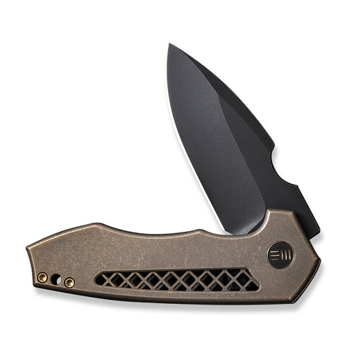 WEKNIFE Harpen CPM-20CV钢 钛合金柄 WE23019-3 棕色 2188
