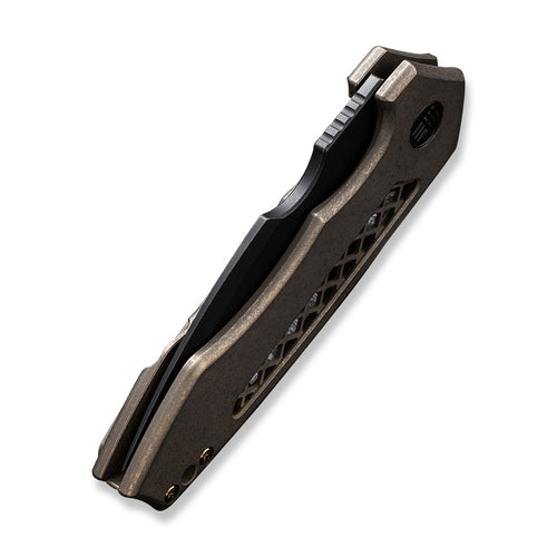 WEKNIFE Harpen CPM-20CV钢 钛合金柄 WE23019-3 棕色 2188