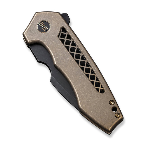 WEKNIFE Harpen CPM-20CV钢 钛合金柄 WE23019-3 棕色 2188