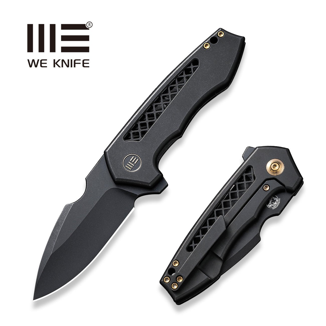 WEKNIFE Harpen CPM-20CV钢 钛合金柄 WE23019-1 黑色 2188