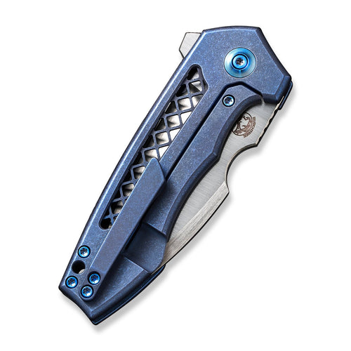 WEKNIFE Harpen CPM-20CV钢 钛合金柄 WE23019-2 蓝色 2188