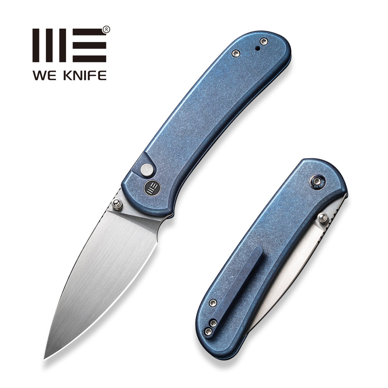 WEKNIFE Qubit CPM-20CV钢 钛合金柄 WE22030F-3 蓝色 1650