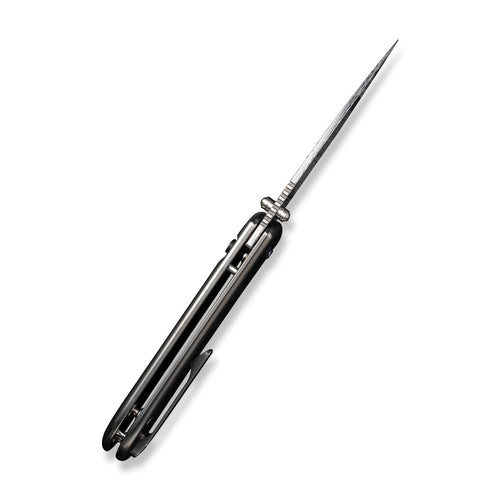 WEKNIFE Qubit 大马士革钢 钛合金柄 WE22030F-DS1 黑色 4700