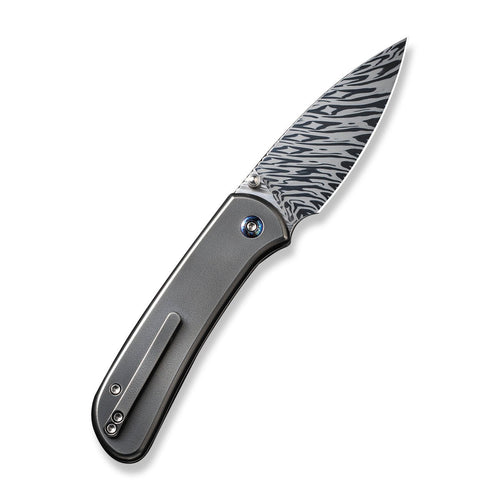 WEKNIFE Qubit 大马士革钢 钛合金柄 WE22030F-DS1 黑色 4700