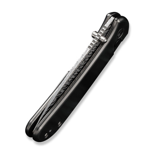 WEKNIFE Qubit 大马士革钢 钛合金柄 WE22030F-DS1 黑色 4700