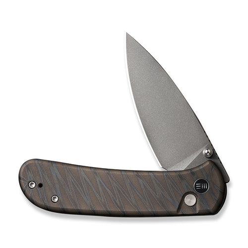 WEKNIFE Qubit CPM-20CV钢 钛合金柄 WE22030F-4 火焰纹 1716