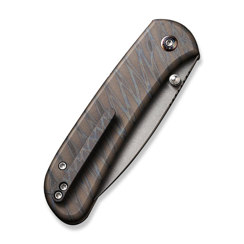 WEKNIFE Qubit CPM-20CV钢 钛合金柄 WE22030F-4 火焰纹 1716