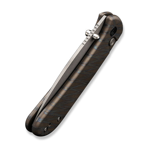 WEKNIFE Qubit CPM-20CV钢 钛合金柄 WE22030F-4 火焰纹 1716