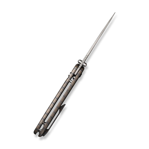 WEKNIFE Qubit CPM-20CV钢 钛合金柄 WE22030F-4 火焰纹 1716