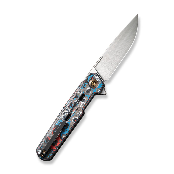 WEKNIFE Navo CPM-20CV钢 碳纤维柄 WE22026-4 炫彩 2139