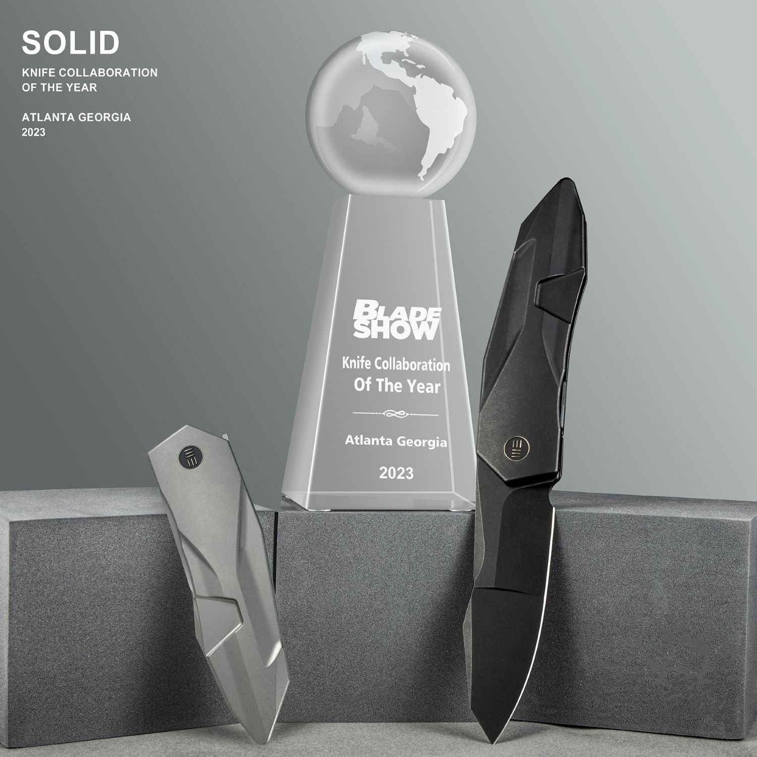WEKNIFE Solid CPM-20CV钢 钛合金钢 WE22028-5 石洗黑 3723