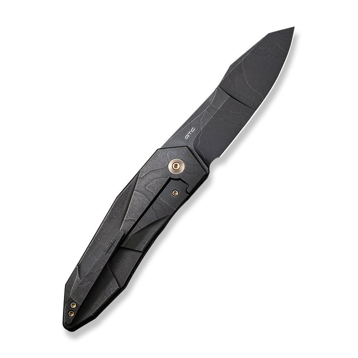 WEKNIFE Solid CPM-20CV钢 钛合金钢 WE22028-5 石洗黑 3723
