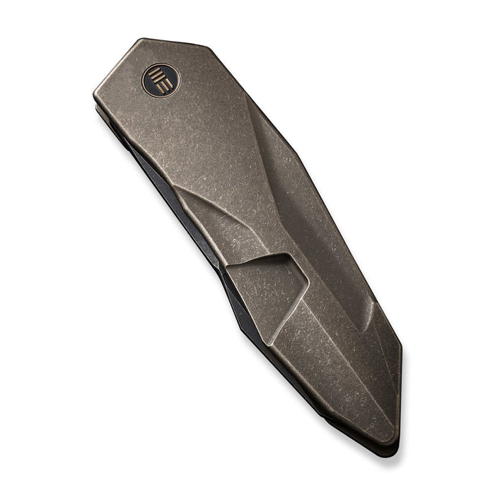 WEKNIFE Solid CPM-20CV钢 钛合金钢 WE22028-3 石洗棕色 3650