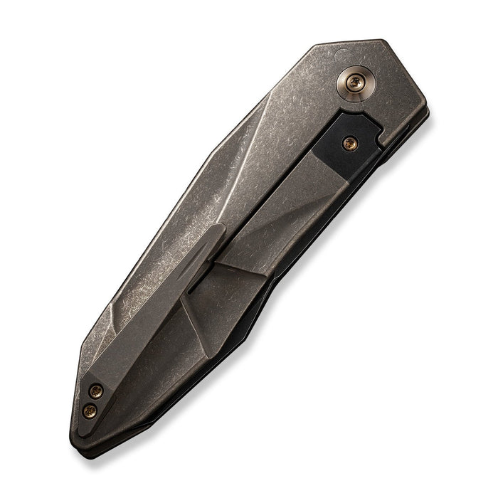 WEKNIFE Solid CPM-20CV钢 钛合金钢 WE22028-3 石洗棕色 3650