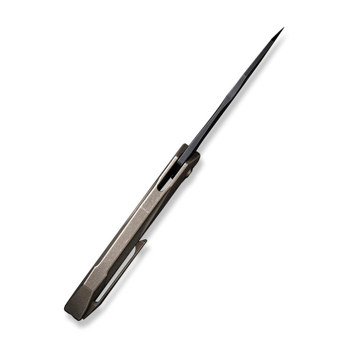 WEKNIFE Solid CPM-20CV钢 钛合金钢 WE22028-3 石洗棕色 3650