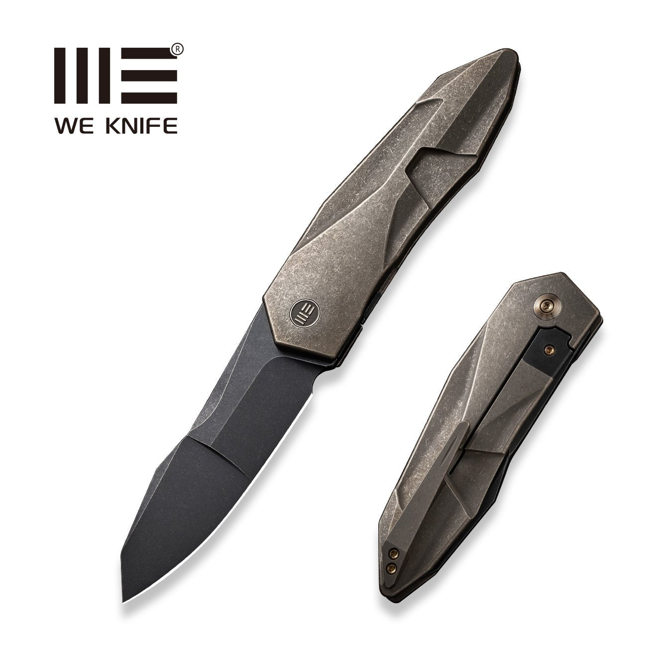 WEKNIFE Solid CPM-20CV钢 钛合金钢 WE22028-3 石洗棕色 3650