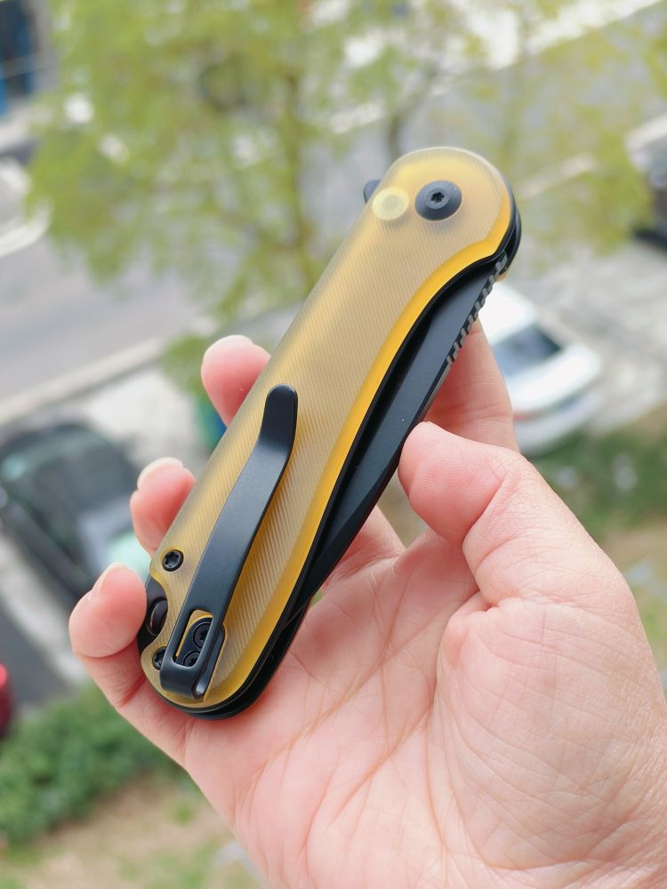 🔥 CIVIVI Elementum II Nitro-V钢 Ultem手柄 C18062P-8 琥珀色 658