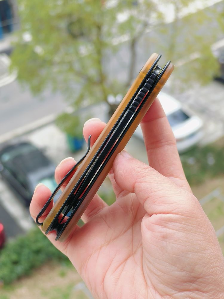 🔥 CIVIVI Elementum II Nitro-V钢 Ultem手柄 C18062P-8 琥珀色 658