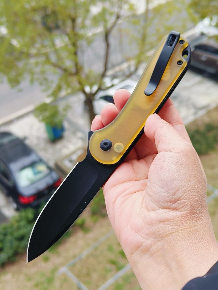 🔥 CIVIVI Elementum II Nitro-V钢 Ultem手柄 C18062P-8 琥珀色 658