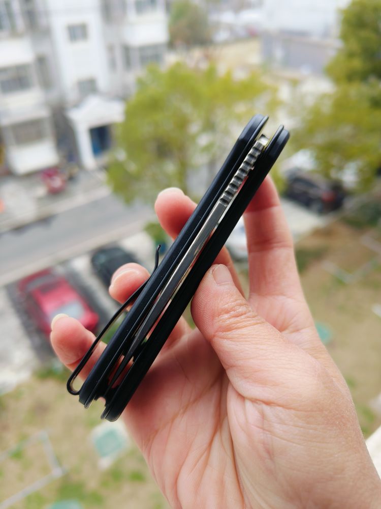🔥 CIVIVI Elementum II 大马士革钢 碳纤维手柄 C18062PB-DS1 黑色 728