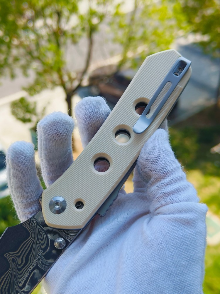 🔥 CIVIVI Vision FG 大马士革钢 G10柄 C22036-DS1 白色 850
