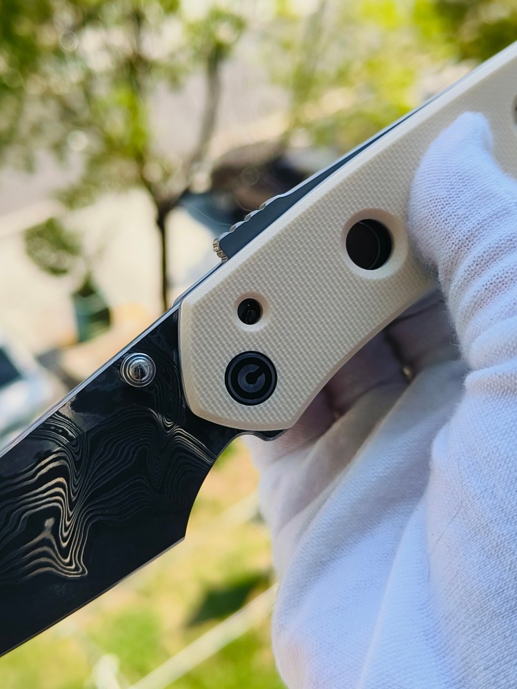 🔥 CIVIVI Vision FG 大马士革钢 G10柄 C22036-DS1 白色 850