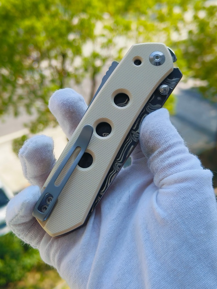 🔥 CIVIVI Vision FG 大马士革钢 G10柄 C22036-DS1 白色 850