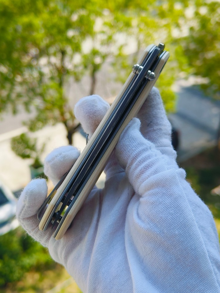 🔥 CIVIVI Vision FG 大马士革钢 G10柄 C22036-DS1 白色 850