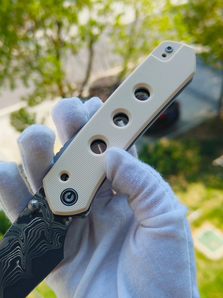 🔥 CIVIVI Vision FG 大马士革钢 G10柄 C22036-DS1 白色 850