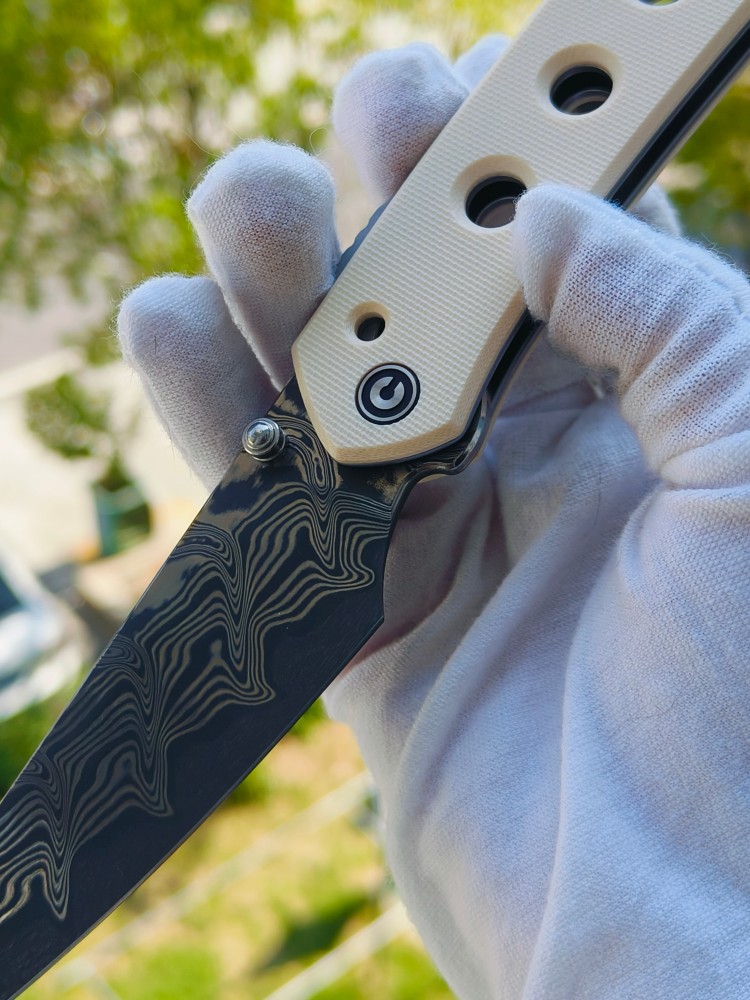 🔥 CIVIVI Vision FG 大马士革钢 G10柄 C22036-DS1 白色 850