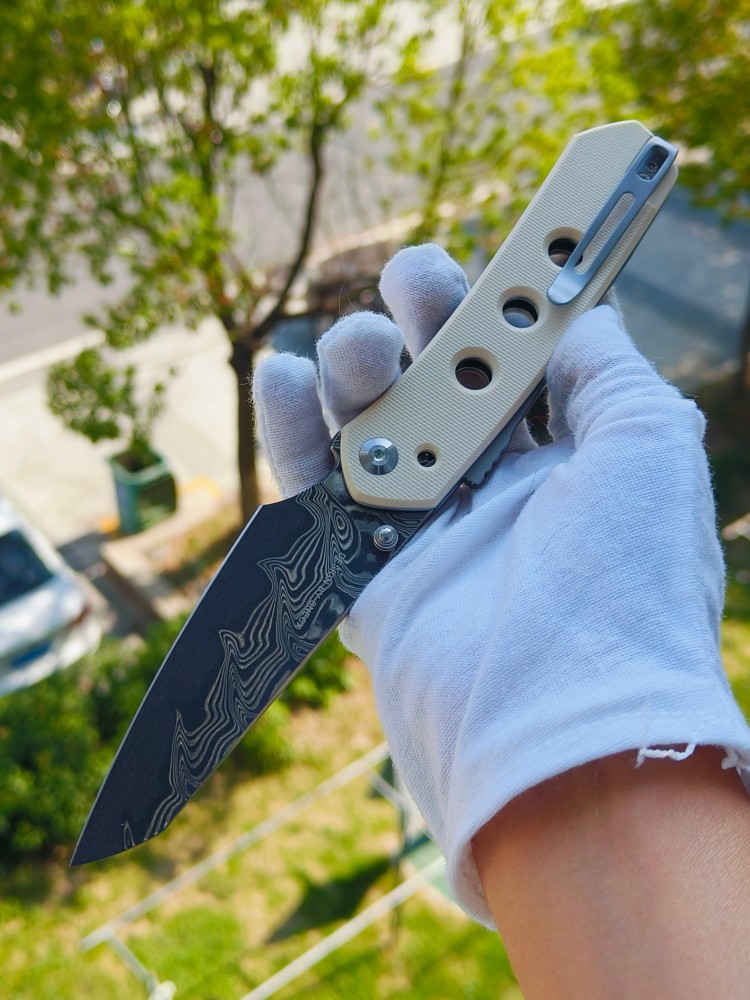 🔥 CIVIVI Vision FG 大马士革钢 G10柄 C22036-DS1 白色 850