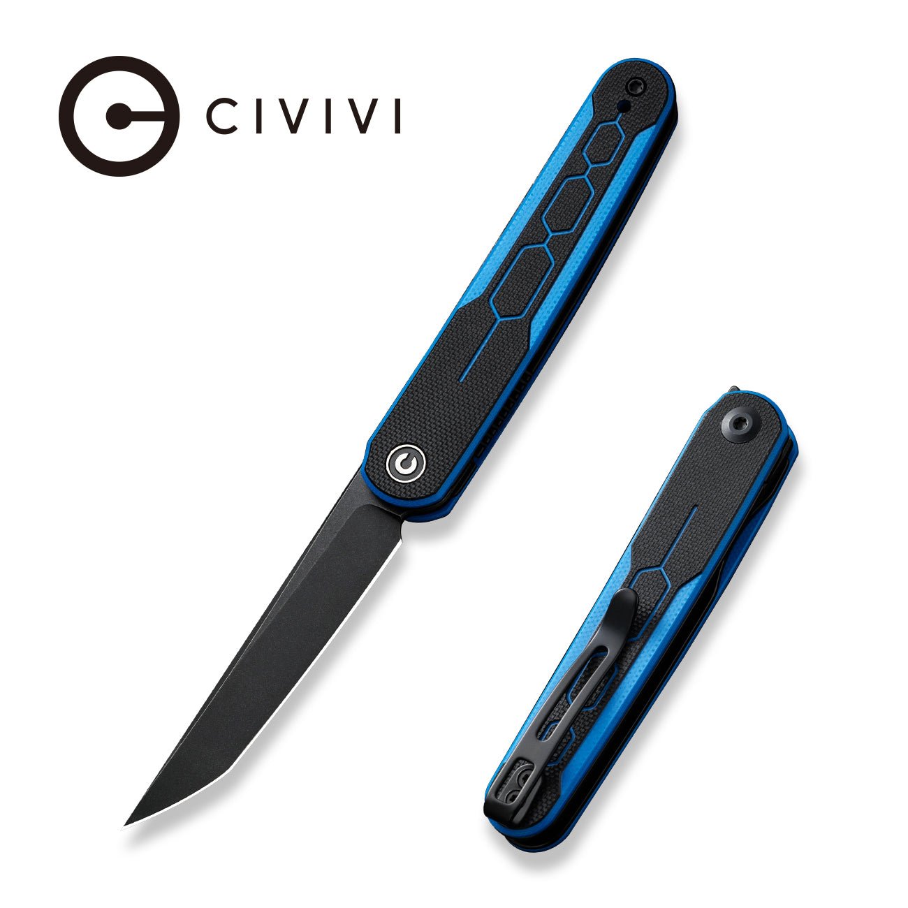 CIVIVI KwaiQ Nitro-V钢 G10柄 C23015-3 蓝色