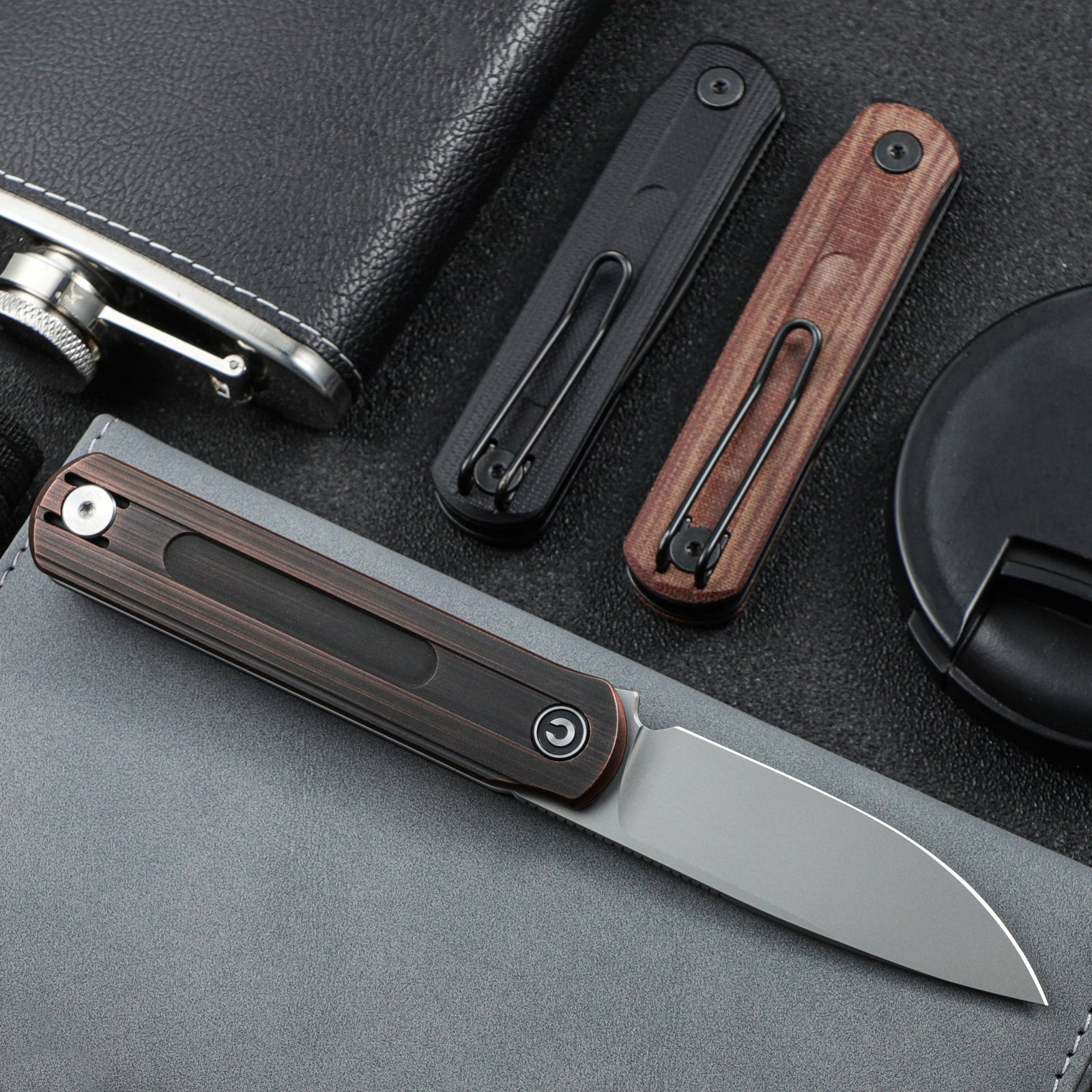 CIVIVI Foldis Slip Joint Nitro-V钢 铜柄 C21044-1 铜色 679