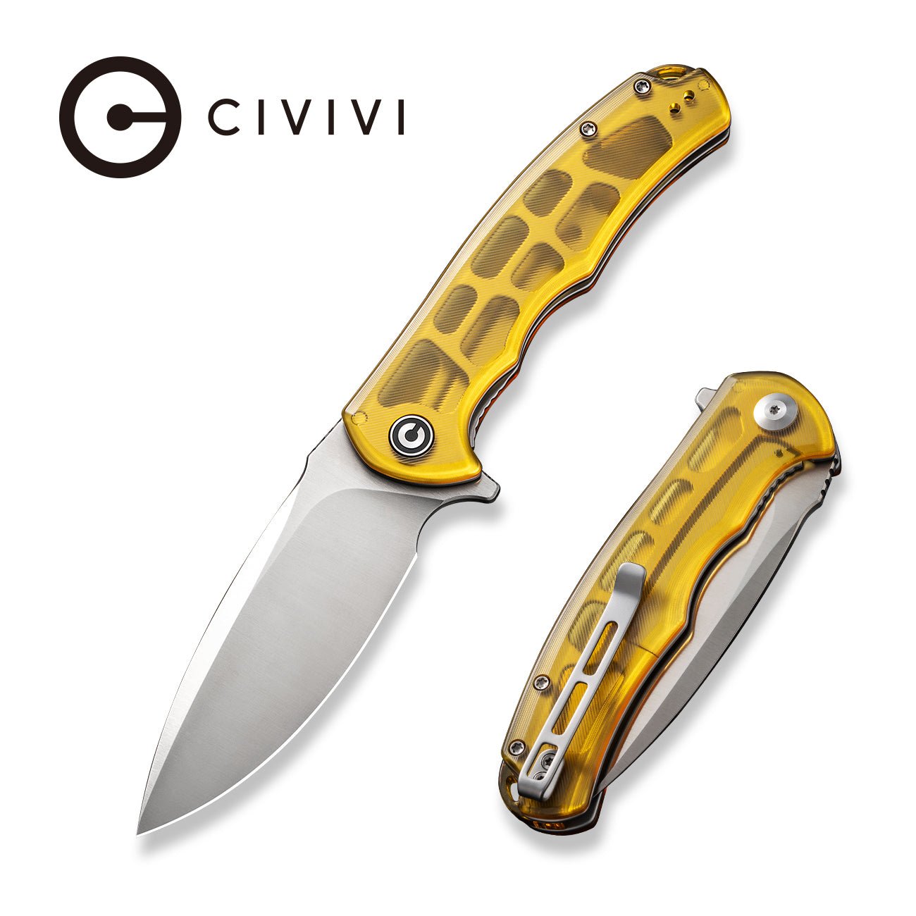 CIVIVI Praxis 9Cr18MoV钢 Ultem柄 C803L 琥珀色 511