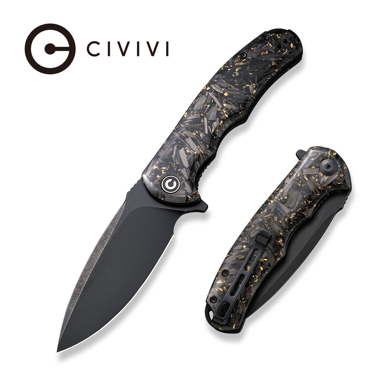 CIVIVI Praxis 9Cr18MoV钢 碳纤维+树脂柄 C803J 黑色 601