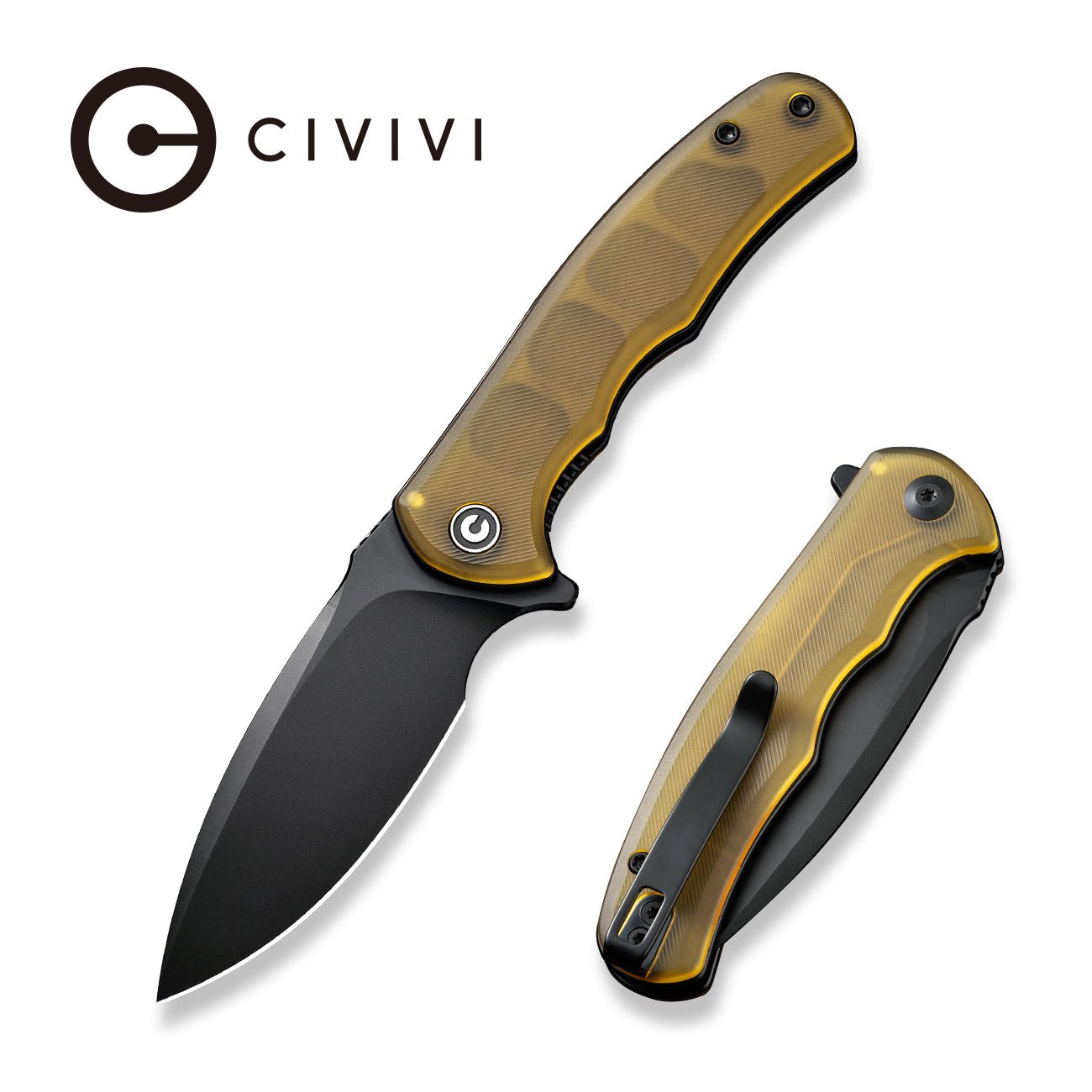 CIVIVI Mini Praxis D2钢 Ultem柄 C18026C-5 琥珀色 341