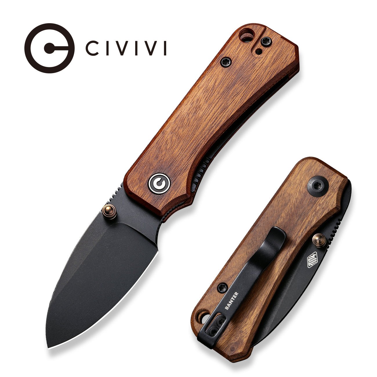 🔥 CIVIVI Baby Banter Nitro-V钢 木柄 C19068SB-2 木色 540