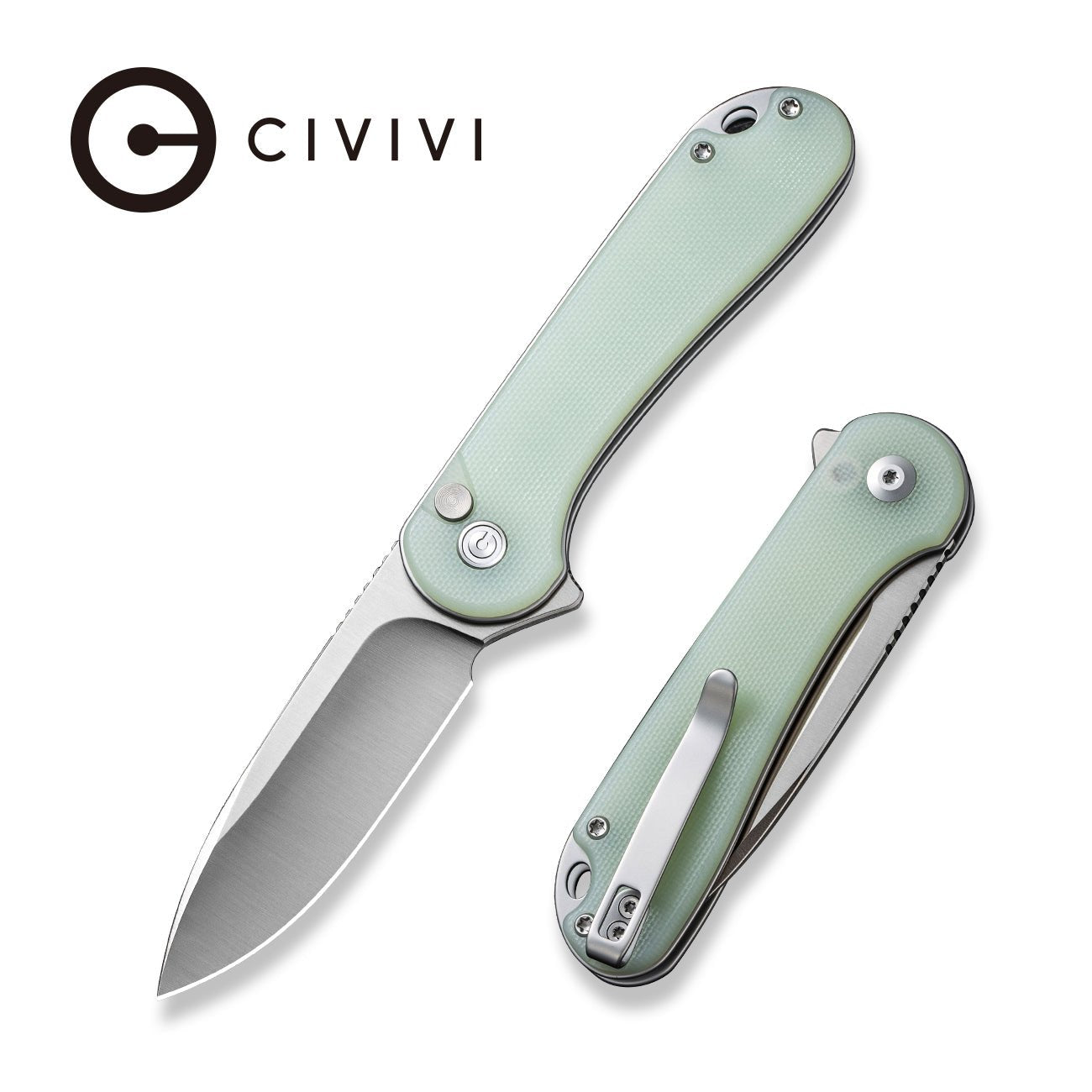 CIVIVI Button Lock Elementum II Nitro-V钢 G10柄 C18062P-2 玉色 558