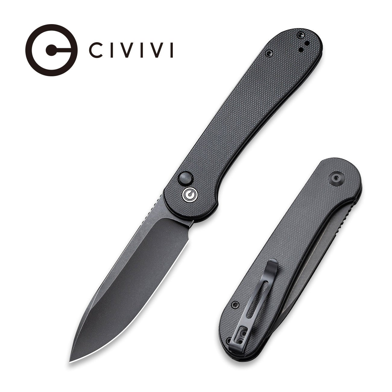 CIVIVI Button Lock Elementum 14C28N钢 G10柄 C2103A 黑色 554