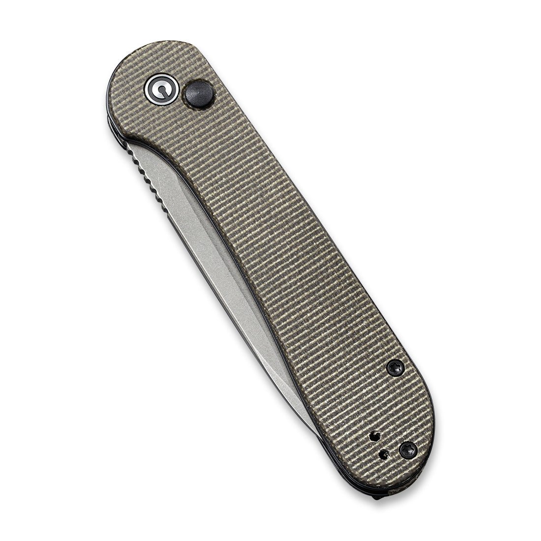CIVIVI Button Lock Elementum 14C28N钢 米卡塔柄 C2103C 绿色 569