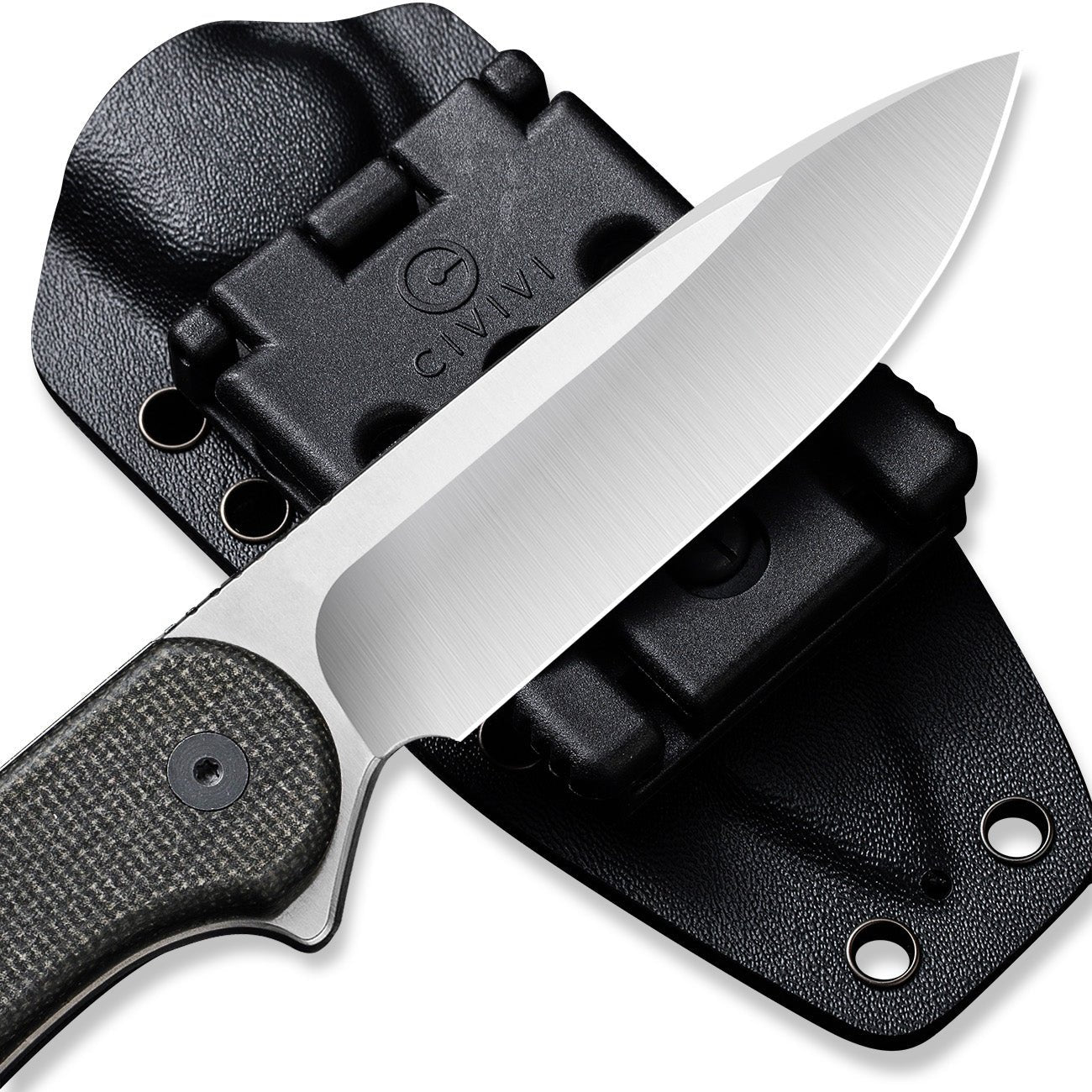 CIVIVI Elementum Fixed Blade D2钢 米卡塔柄 C2105B 黑色 657