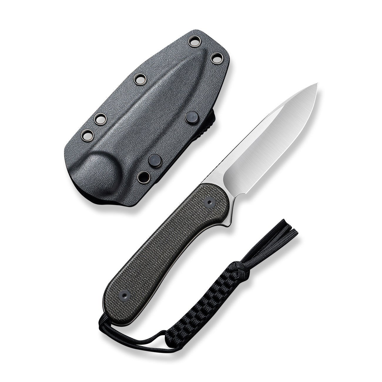 CIVIVI Elementum Fixed Blade D2钢 米卡塔柄 C2105B 黑色 657