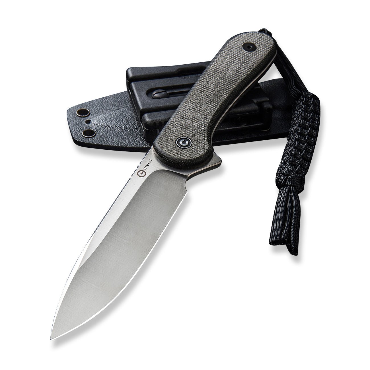 CIVIVI Elementum Fixed Blade D2钢 米卡塔柄 C2105B 黑色 657