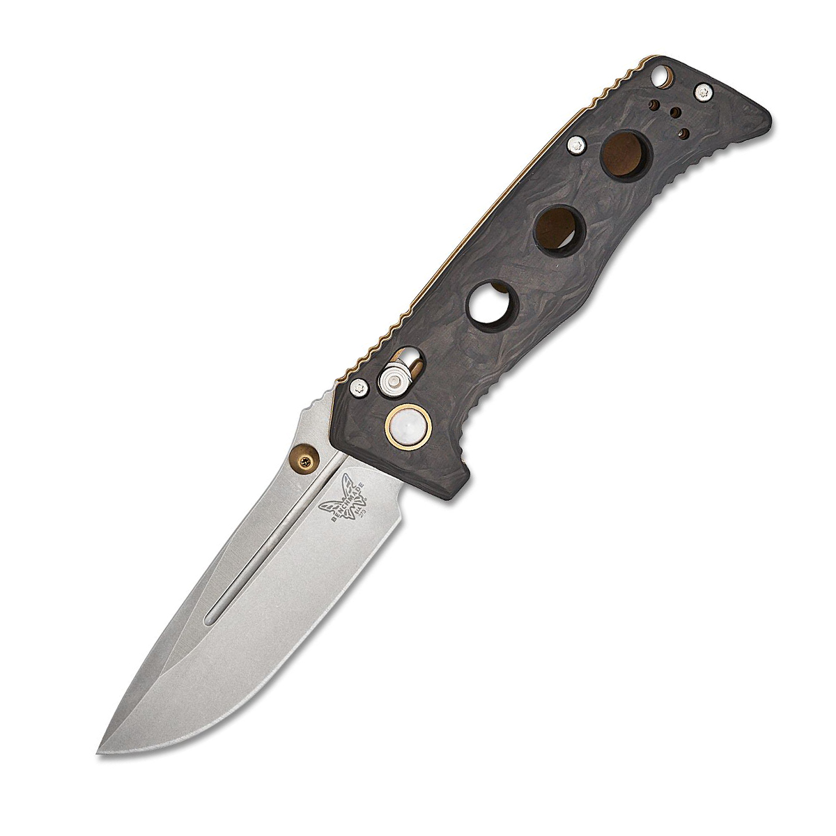 Benchmade Mini Adamas MagnaCut钢 碳纤维柄 273-03 黑色 2680