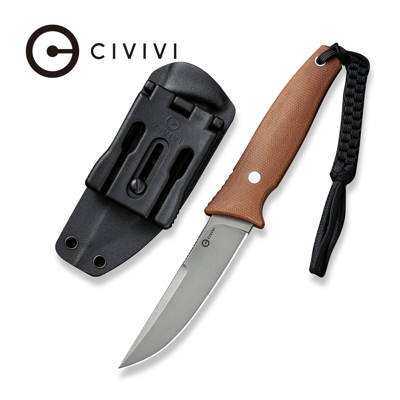CIVIVI Tamashii D2钢 米卡塔柄 C19046-5 棕色 588
