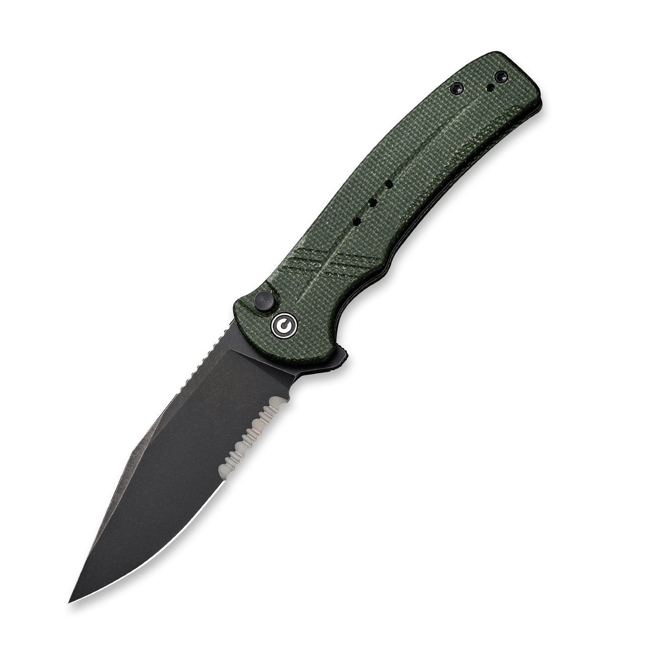 CIVIVI Cogent Button Lock 14C28N钢 米卡塔柄 C20038E-4 绿色 618