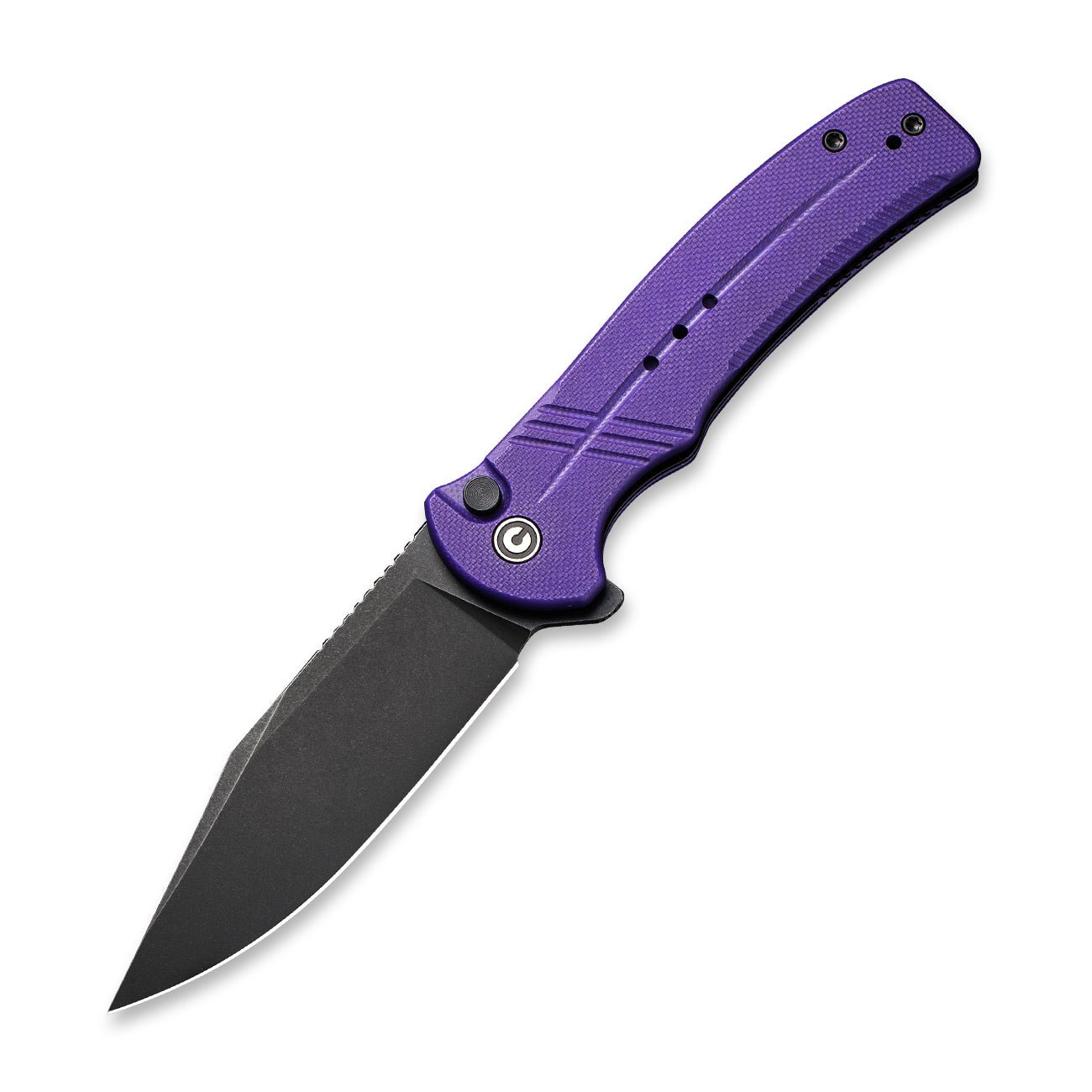 CIVIVI Cogent Button Lock 14C28N钢 G10柄 C20038D-2 紫色 597