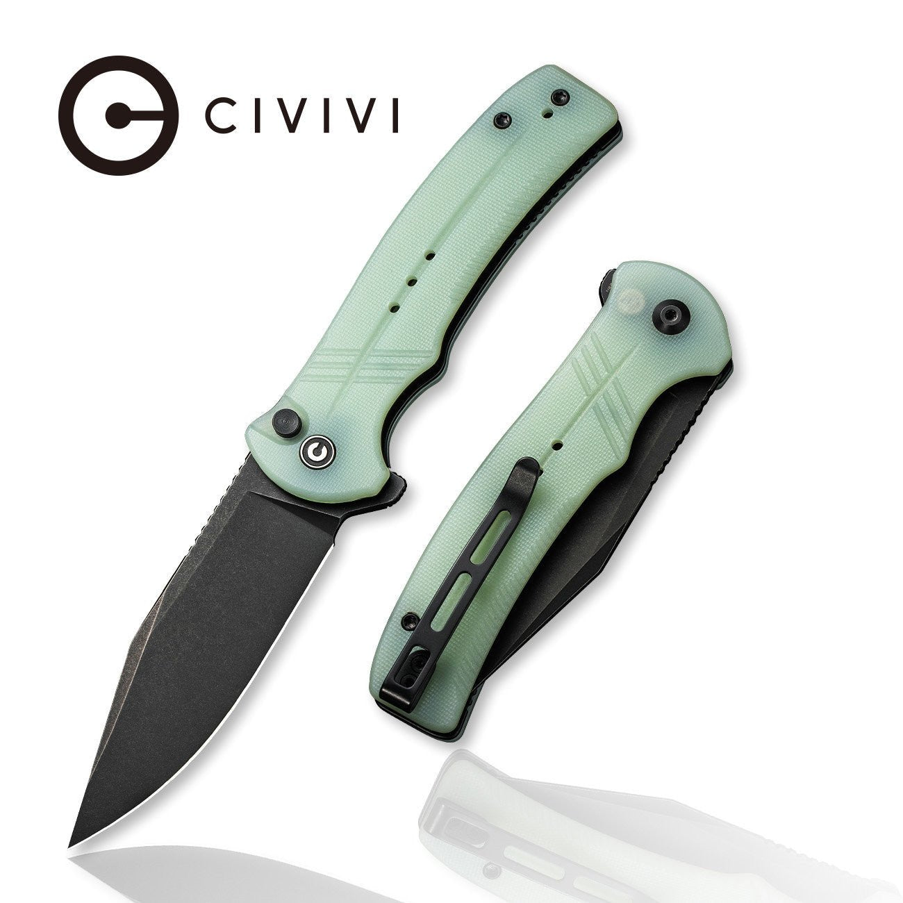 CIVIVI Cogent Button Lock 14C28N钢 G10柄 C20038D-3 玉色 597